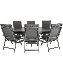 Bardani Varesse 240 x 108 cm Basic Plus 6 tuinset  antraciet