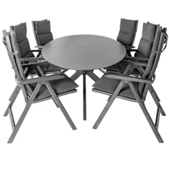 Bardani Varesse 240 x 108 cm Basic Plus 6 tuinset  antraciet