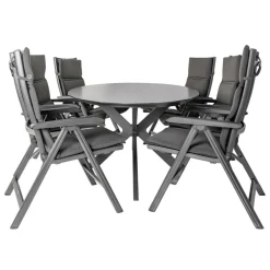 Bardani Varesse 240 x 108 cm Basic Plus 6 tuinset  antraciet