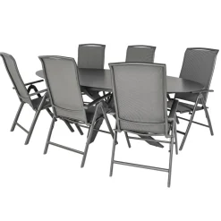 Bardani Varesse 240 x 108 cm Capri 6 tuinset antraciet