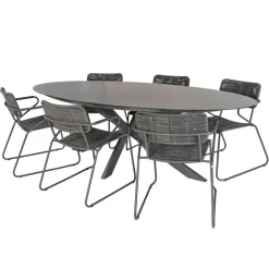 Bardani Varesse 240 x 108 cm Swing 6 tuinset antraciet