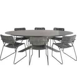 Bardani Varesse 240 x 108 cm Swing 6 tuinset antraciet