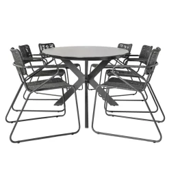 Bardani Varesse 240 x 108 cm Swing 6 tuinset antraciet