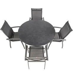 Bardani Verdi Legato ø 130 cm tuinset 5-delig antraciet