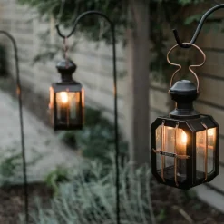 Barebones Box Candle lantaarn antique bronze