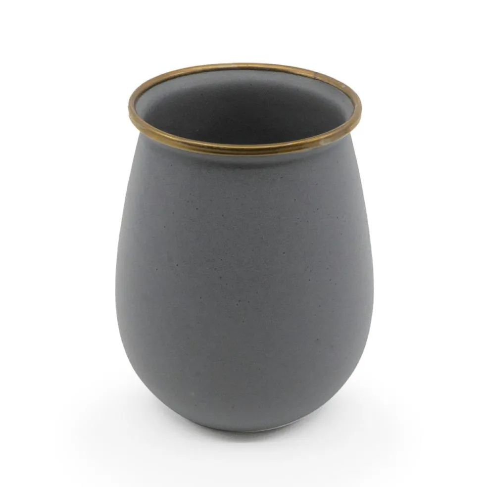 Barebones Emaille beker slate grey 2-pack