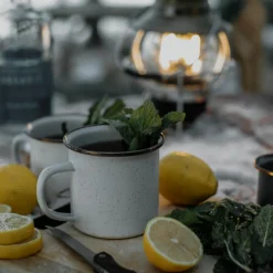 Barebones Emaille mok 473 ml eggshell 2-pack