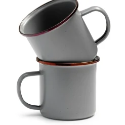 Barebones Emaille mok 473 ml grey 2-pack