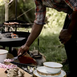 Barebones Emaille plat bord ø 280 mm eggshell 2-pack