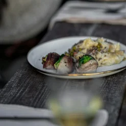 Barebones Emaille plat bord  ø 210 mm egg shell 2-pack