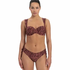 Beachlife Zebra bandeau bikini top dames