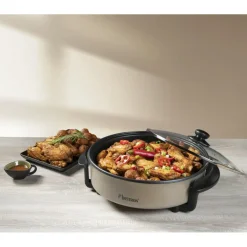 Bestron AHP1200SAT Multifunctionele hapjespan satin