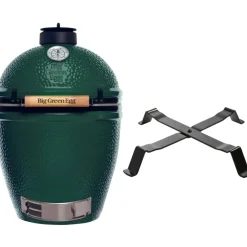 Big Green Egg  Large houtskoolbarbecue met table nest