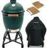 Big Green Egg  Large houtskoolbarbecue met onderstel, zijtafels en hoes