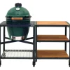 Big Green Egg  Large houtskoolbarbecue met frame en uitbreidingsframe wood