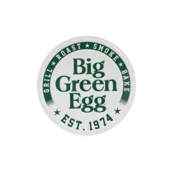 Big Green Egg  Round White Sign Est 1974 decoratie