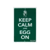 Big Green Egg  Sign Keep Calm and Egg On decoratie