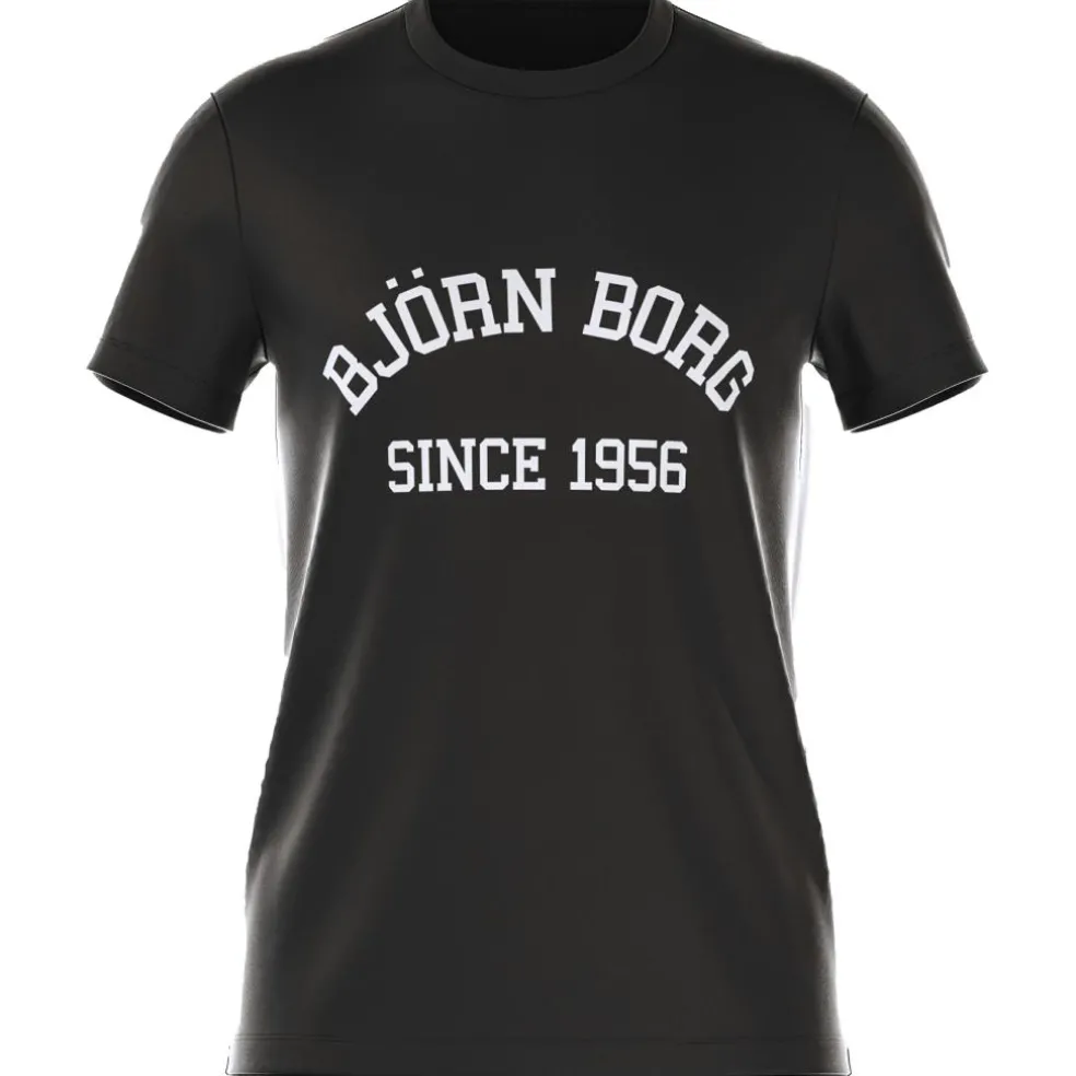 Björn Borg Borg Essential tennisshirt heren black beauty
