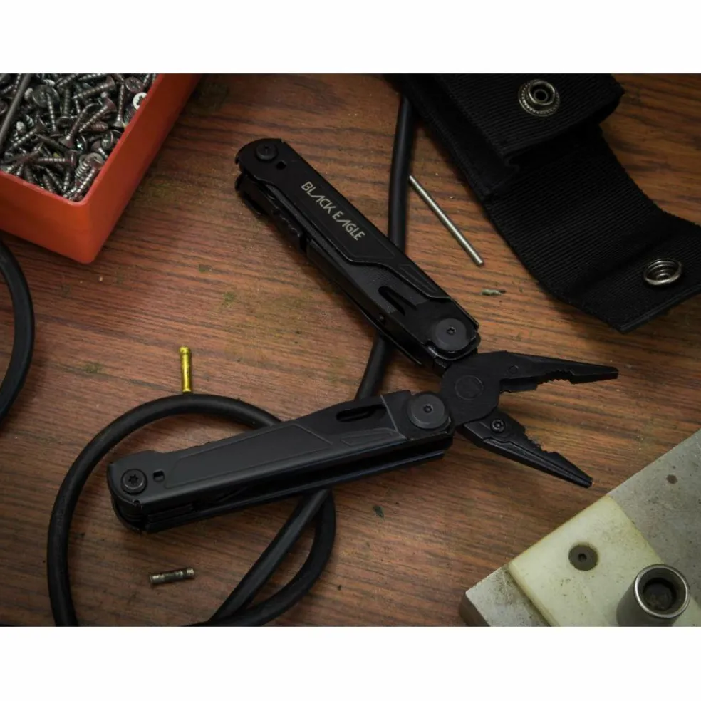 Black Eagle Yukon multitool midnight black