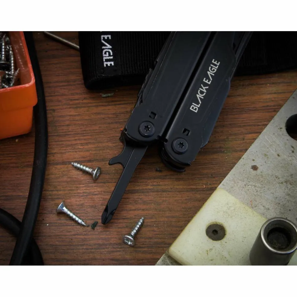 Black Eagle Yukon multitool midnight black
