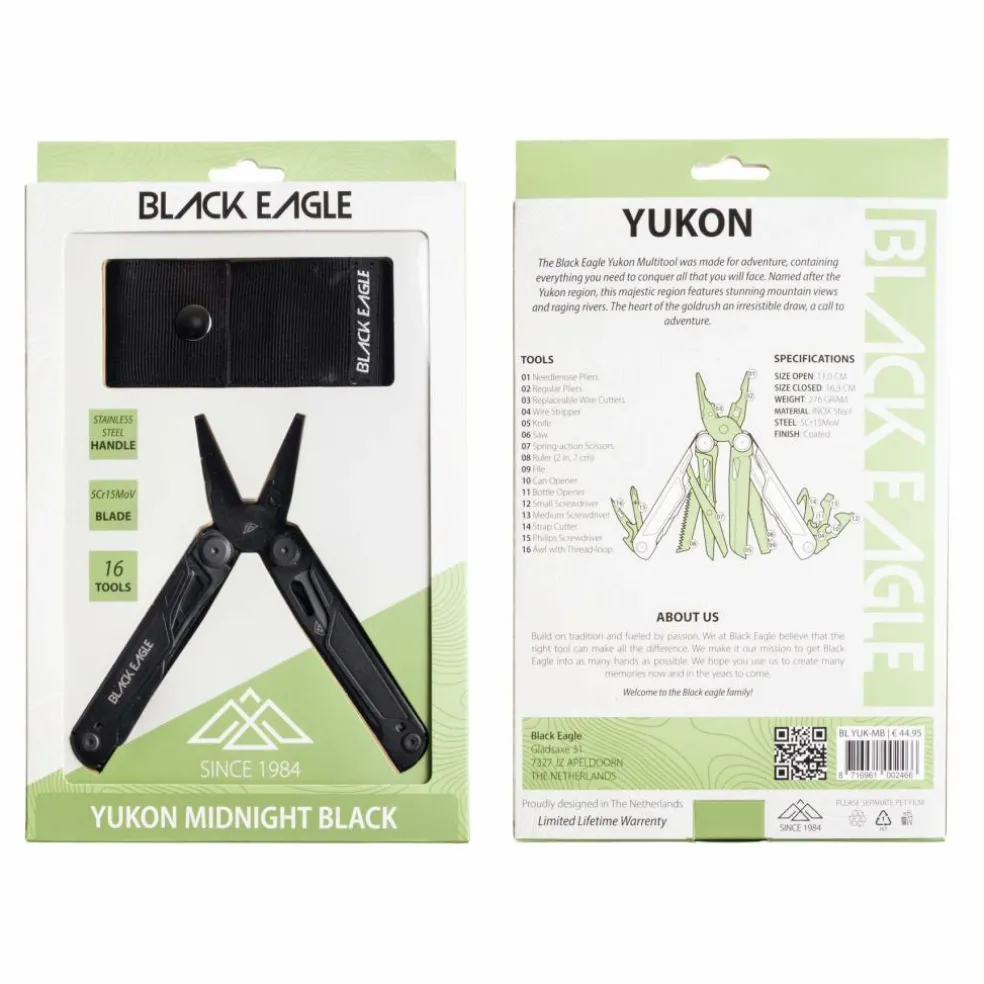 Black Eagle Yukon multitool midnight black
