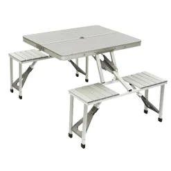 Bo-Camp Picknicktafel aluminium 135 x 85,5 cm