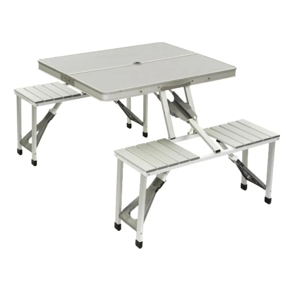 Bo-Camp Picknicktafel aluminium 135 x 85,5 cm