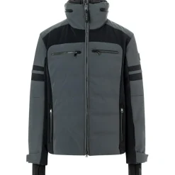 Bogner Minho softshell winterjas heren darkgrey black