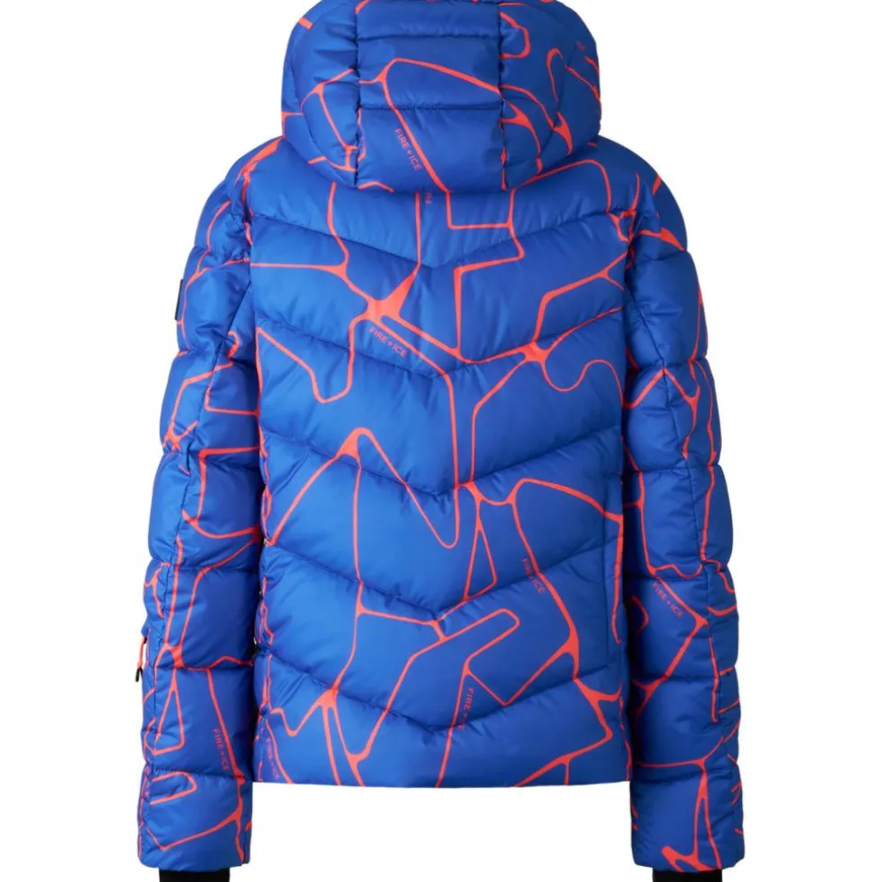 Bogner Saelly winterjas dames amparo blue orange