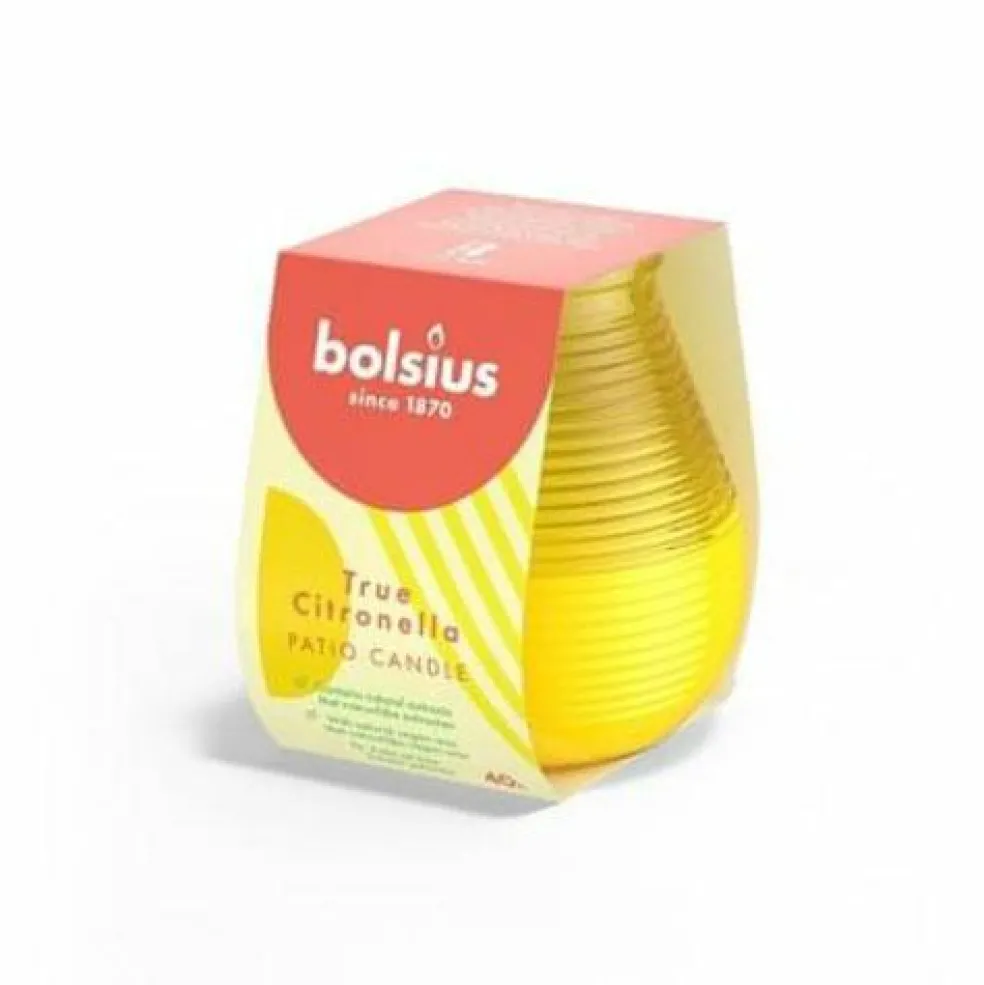 Bolsius Citronella buitenkaars geel