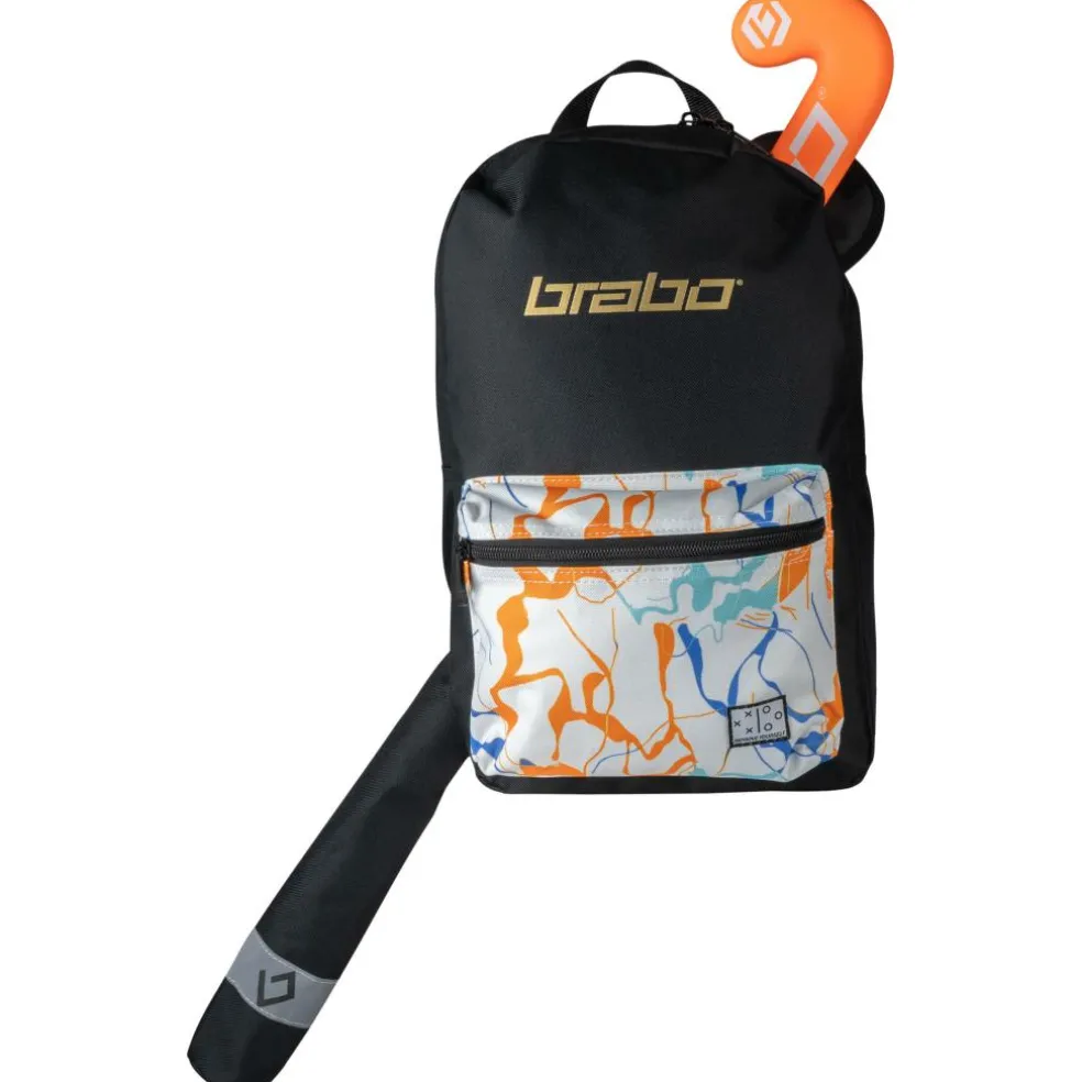 Brabo Force hockeytas black marble white