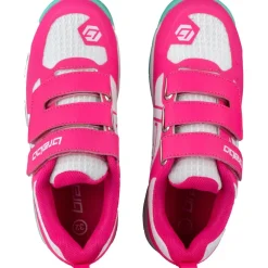 Brabo Force Velcro hockeyschoenen junior pink aqua