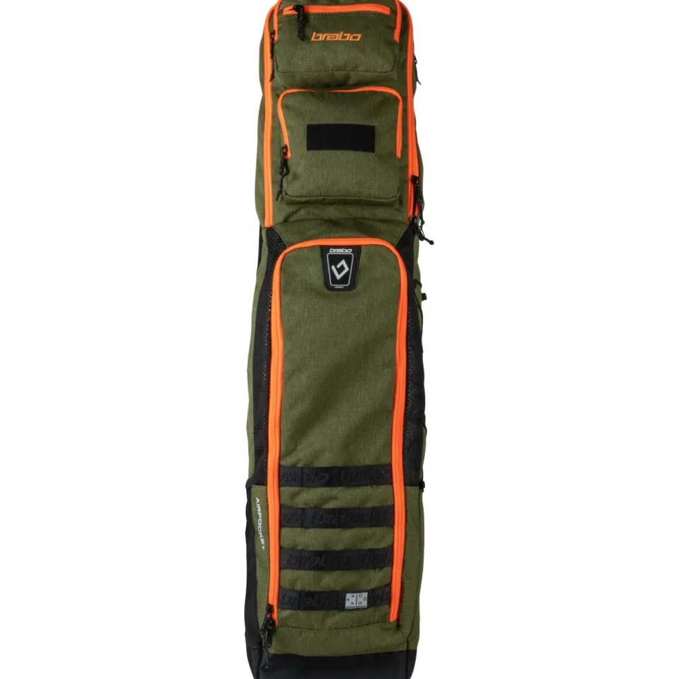 Brabo Traditional 5 sticks hockeytas green orange