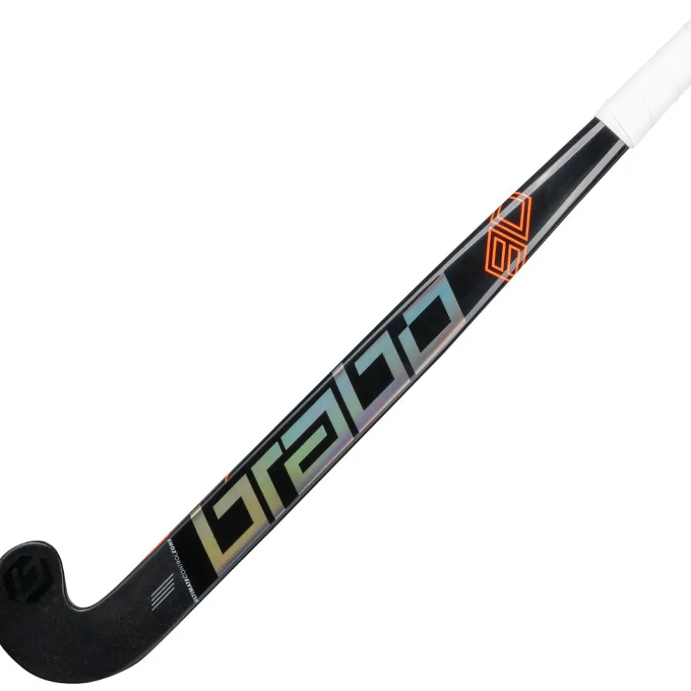 Brabo Traditional Carbon 80 Extreme Low Bow hockeystick black orange