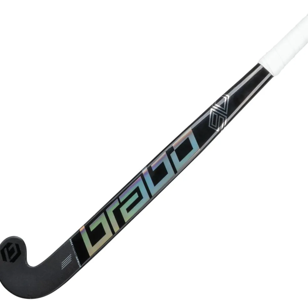 Brabo Traditional Carbon 90 Extreme Low Bow hockeystick black silver