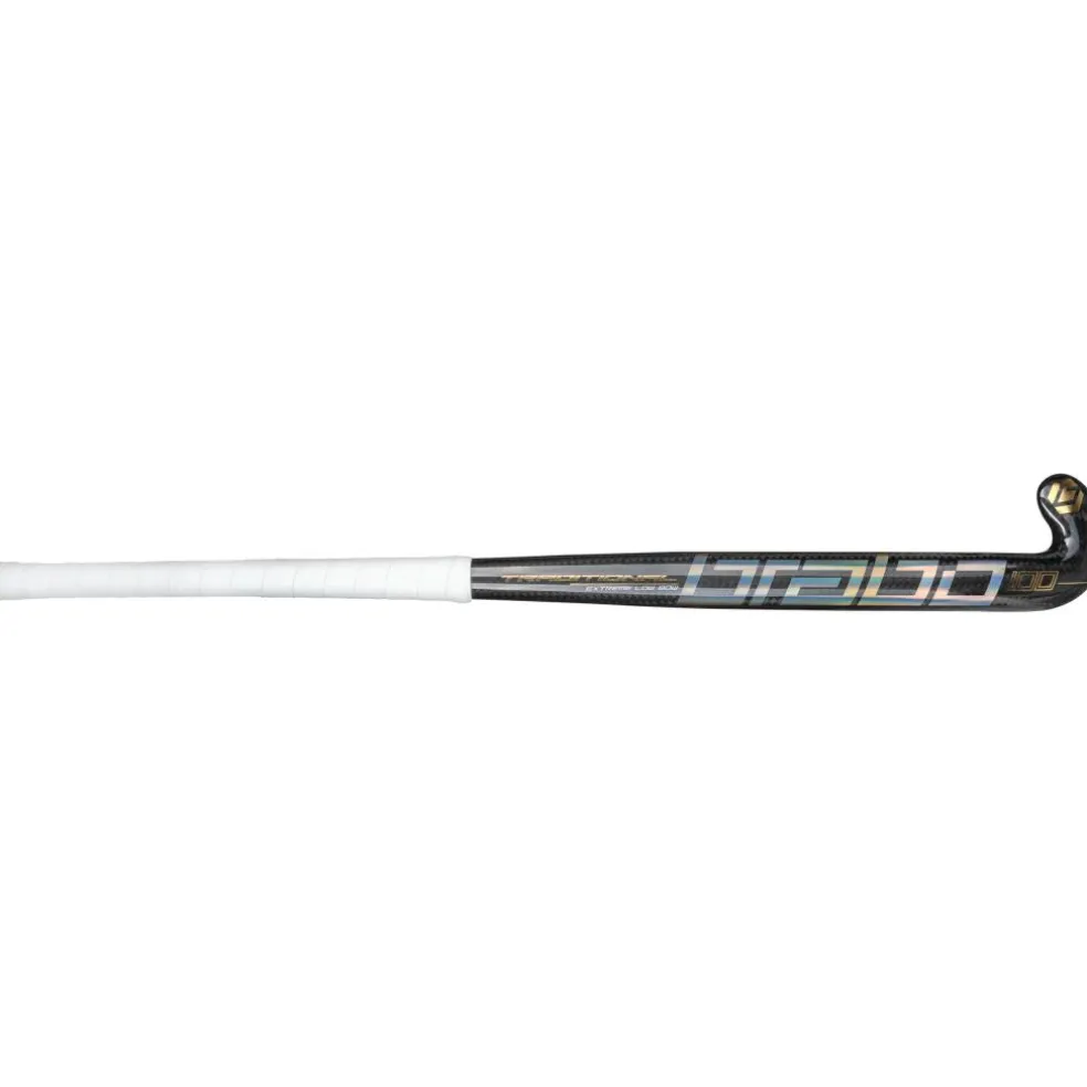 Brabo Traditional Carbon 100 Extreme Low Bow hockeystick black gold