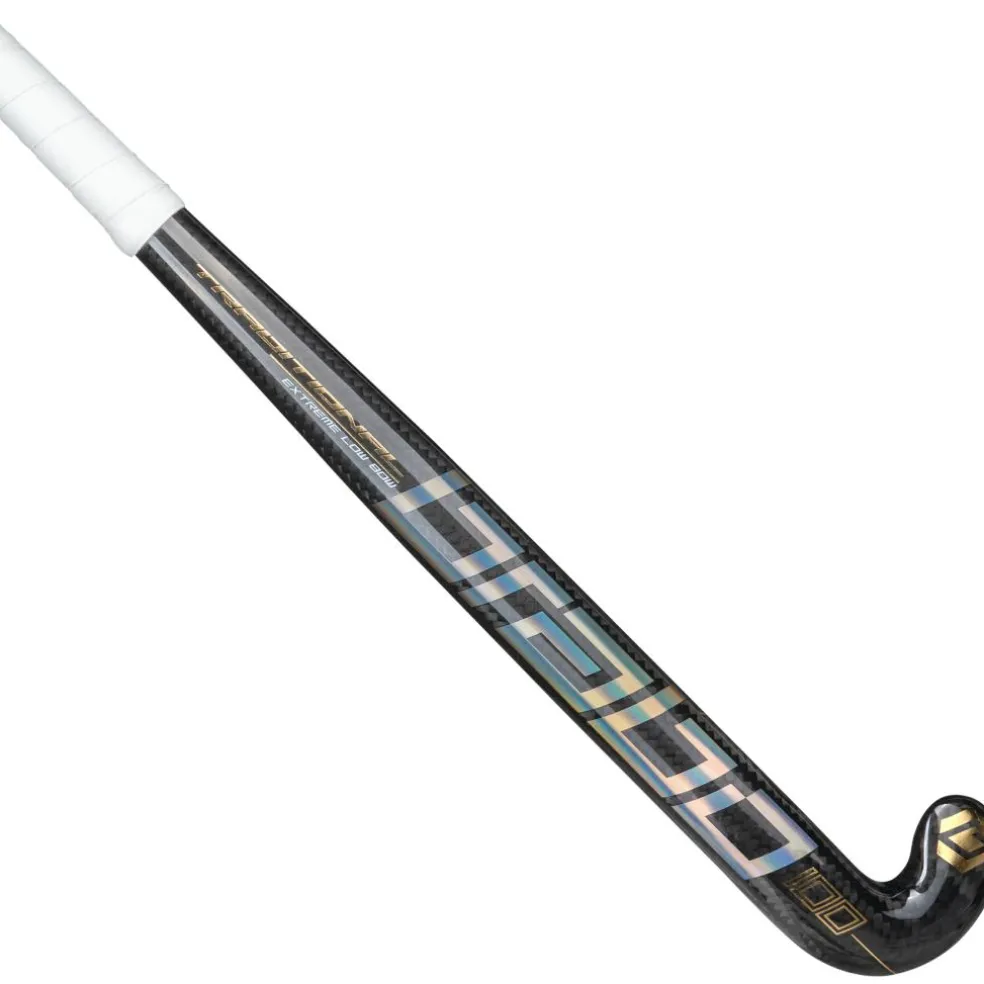 Brabo Traditional Carbon 100 Extreme Low Bow hockeystick black gold