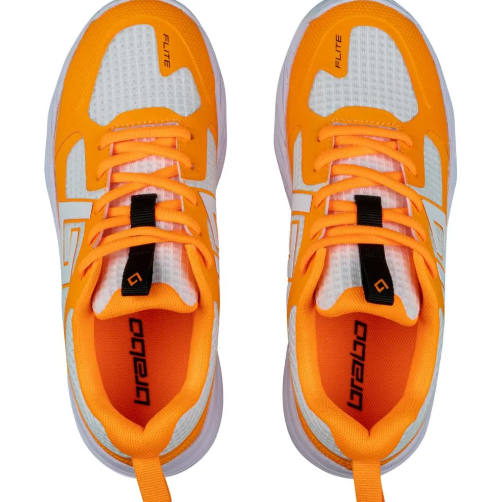 Brabo Tribute hockeyschoenen junior orange white inclusief slippers