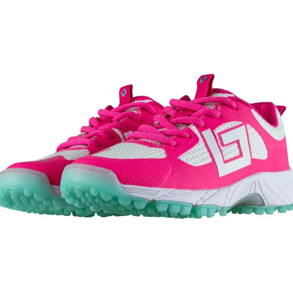 Brabo Tribute hockeyschoenen junior pink aqua inclusief slippers