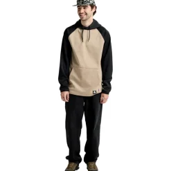 Burton Crown hoodie heren summit taupe true black