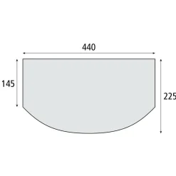 Cabanon Luxe luifel 440 cm YKK rits