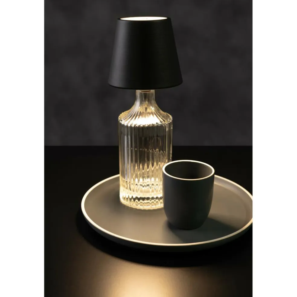 Calex Flessenstop met verlichting black