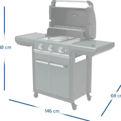 Campingaz 3 Series Premium S buitenkeuken black grey