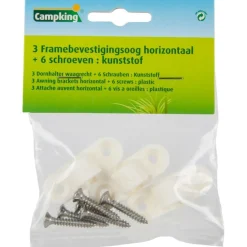 Campking Framebevestigingsogen horizontaal wit