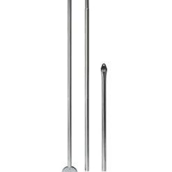 Campking Stormstok met voet staal 25 / 22 mm 170 - 250 cm