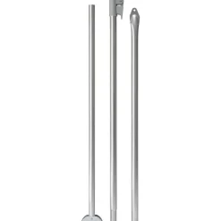 Campking Stormstok met voet aluminium 28 / 25 mm 170 - 260  cm QG