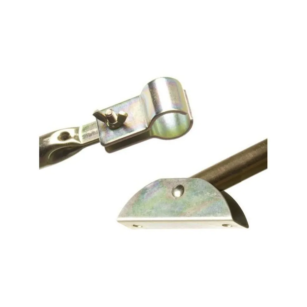 Campking Stormstok met voet staal 22 / 19 mm 170 - 250 cm