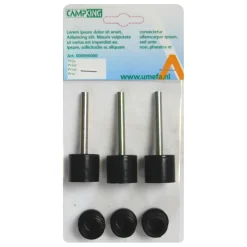 Campking Tentstokboven- en onderdoppen ø 25 mm per 6 stuks