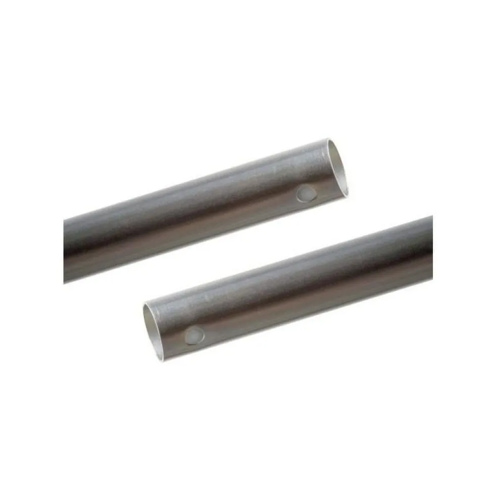 Campking Tussendeel recht met gaten staal 25 mm 115 cm