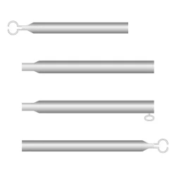 Campking Verandastang 3-delig staal 22 - 25 mm 170 - 340 cm